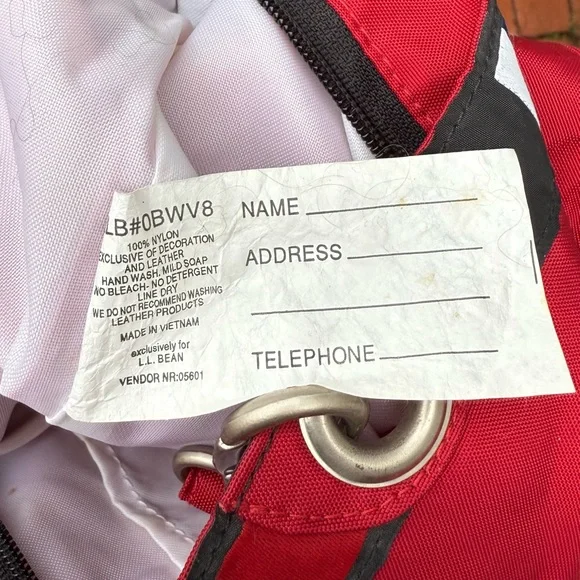 90s LL Bean Tote Bag Outdoor Sailing maritime Flag Boat bag - Picture 6 of 11